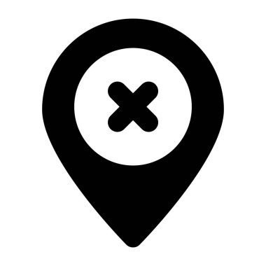 harita pin simgesi, vektör illüstrasyonu