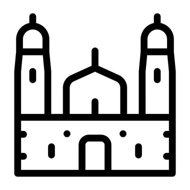 Cami. Web simgesi basit illüstrasyon