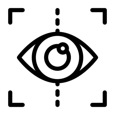 Göz simgesi, vektör illüstrasyonu
