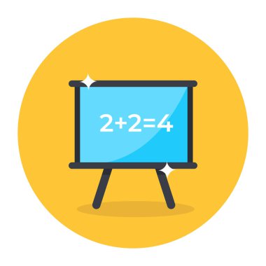 Tahta vektör illüstrasyonlu okul kurulu