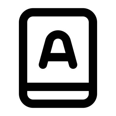 Cep telefonu simgesi, vektör illüstrasyonu