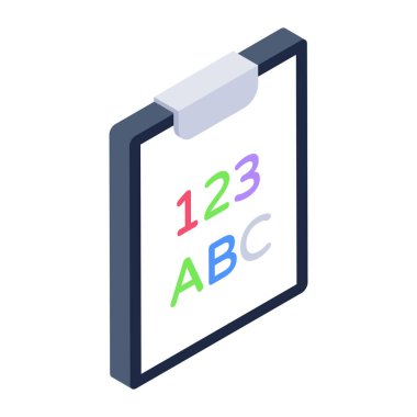 ABC 'nin vektör illüstrasyonu