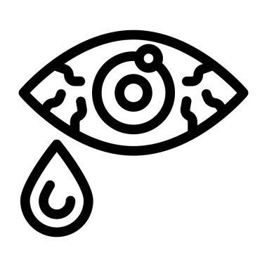 Su damlası ikon vektörü. Kan pompası işareti. izole edilmiş sınır sembolü çizimi