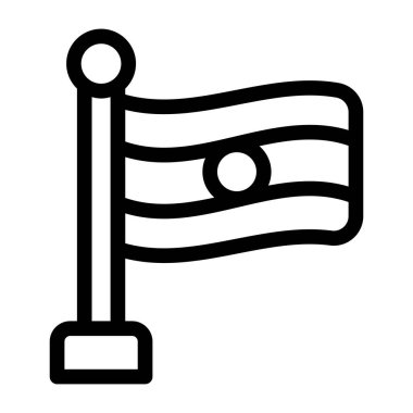 bayrak simgesi, vektör illüstrasyonu