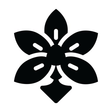 Çiçek. Web simgesi basit illüstrasyon