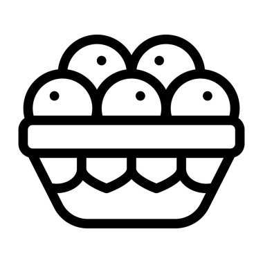 Tatlım. Web simgesi basit illüstrasyon