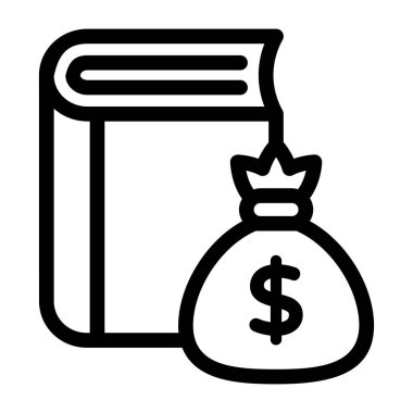 Para çantası. Web simgesi