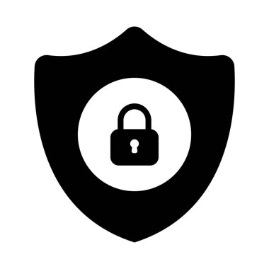 güvenlik simgesi vektör illüstrasyonu