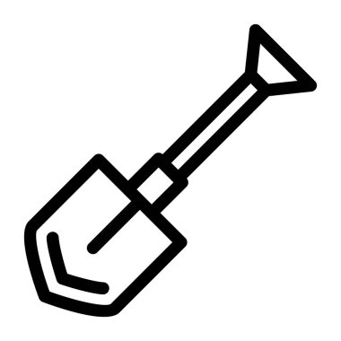 Kürek. Web simgesi basit illüstrasyon