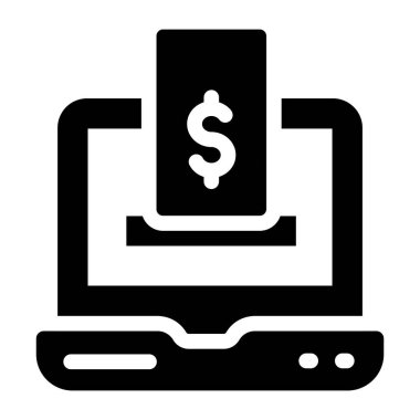 İş ve finans simgesinin vektör illüstrasyonu 