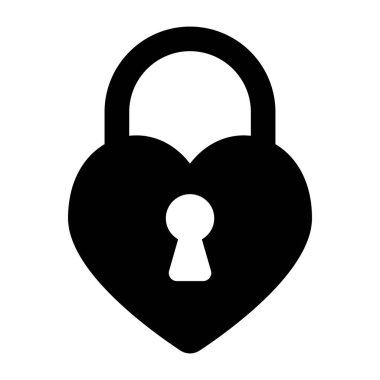 asma kilit ikon vektör çizimi