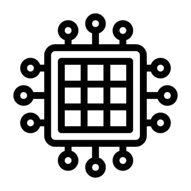 cpu web simgesi basit tasarım