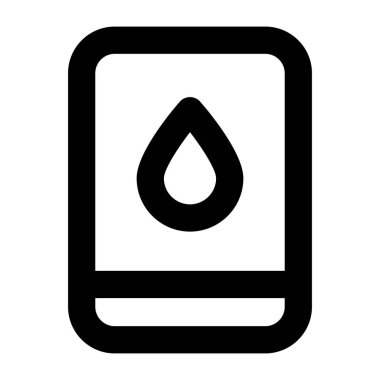 su damlası simgesi, vektör illüstrasyonu