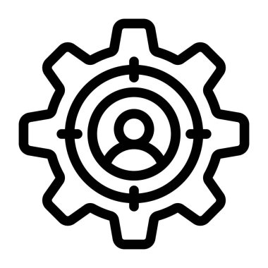 Hedef. Web simgesi basit tasarım