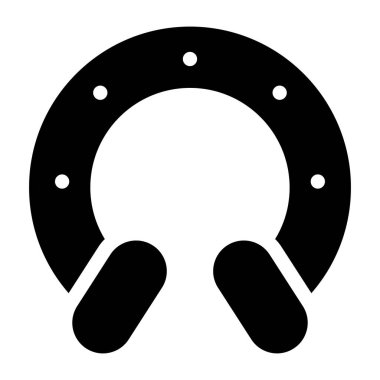 At nalı ikonu vektör illüstrasyonu