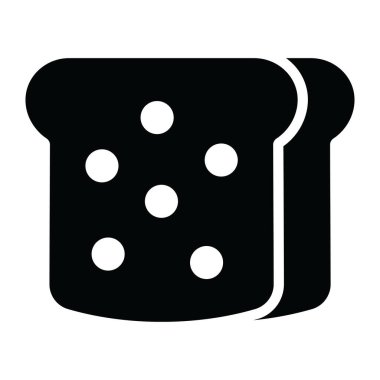 ekmek ikonu vektör illüstrasyonu