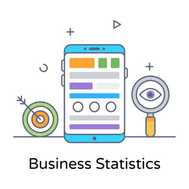 Beyaz arkaplanda izole edilmiş mobil uygulama simgelerine sahip web pankartı tasarımı