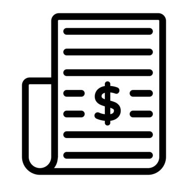 Gazete. Web simgesi basit tasarım