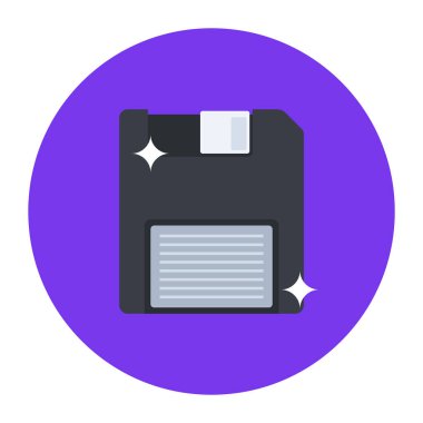 Disket simgesi. Web için 9 dosya vektör simgesinin düz çizimi