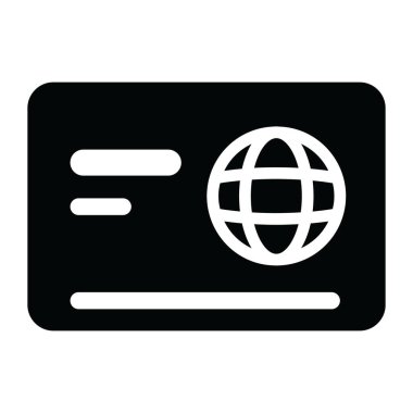 Kredi kartı ikonu vektör illüstrasyonu