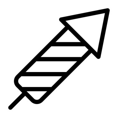 roket düz renkli vektör simgesi