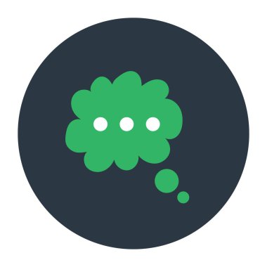 Konuşma balonu ikonu. vektör illüstrasyonu