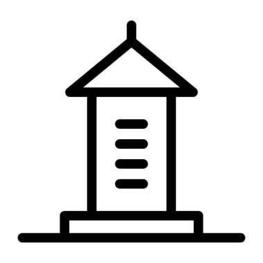 deniz feneri web simgesi basit tasarım