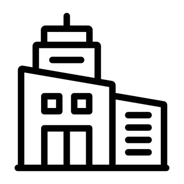 Bina. Web simgesi basit tasarım