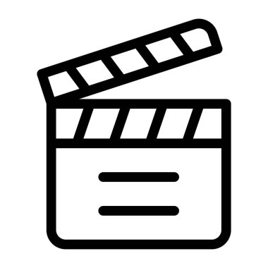 Alkış tahtası simgesi vektör illüstrasyon tasarımı