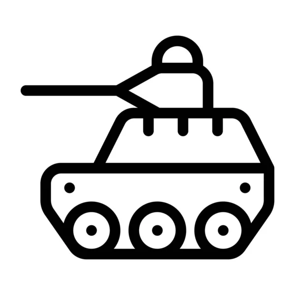 Icono Del Tanque Diseño Simple — Vector de stock