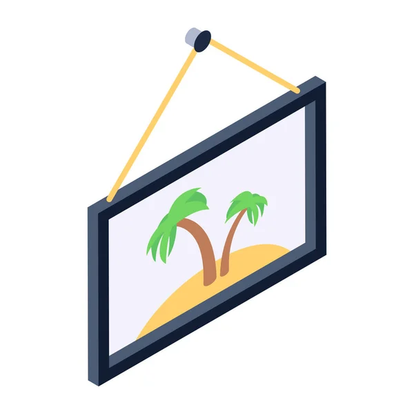 Icono Palmera Ilustración Plana Verano Playa Vector Iconos Para Diseño — Vector de stock