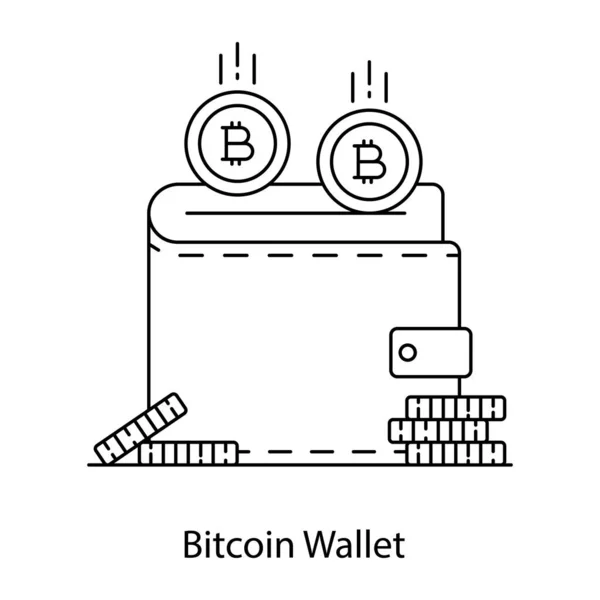 비트코인 아이콘 디자인 — 스톡 벡터