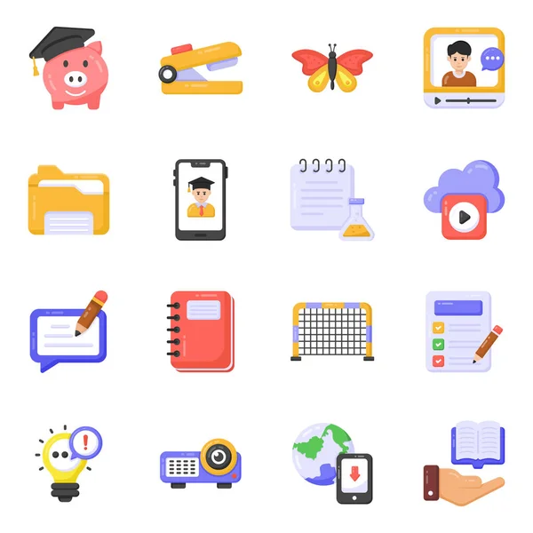 Set Business Icons Vector Illustration — Stock Vector