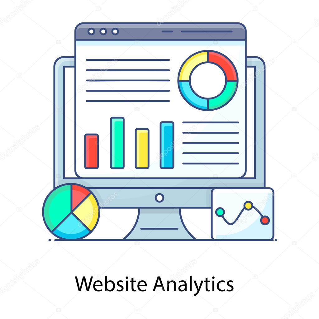 analytics analysis. simple illustration