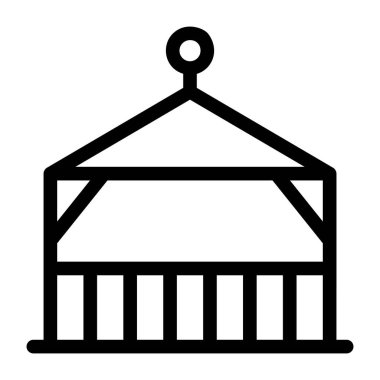 Askı. Web simgesi basit illüstrasyon