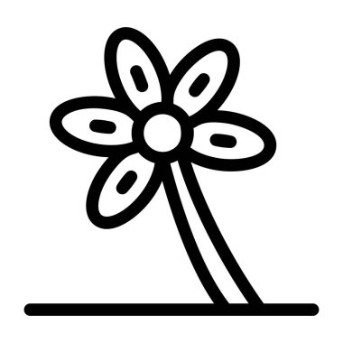 Çiçek. Web simgesi basit tasarım