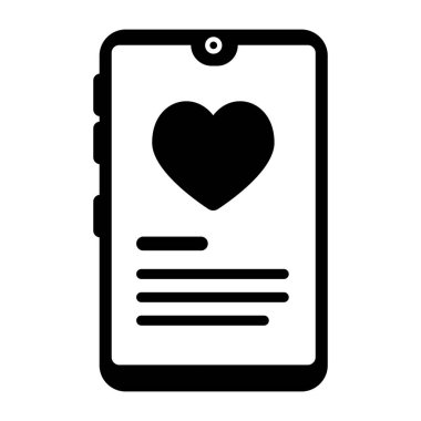 Aşk kartı. Basit tasarım