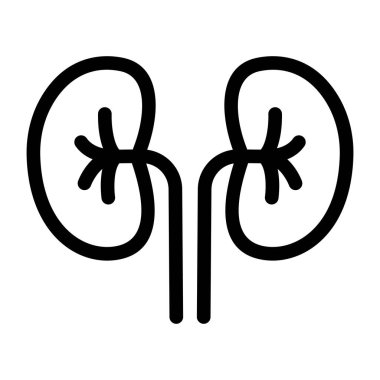 Bir ağaç simgesinin vektör illüstrasyonu