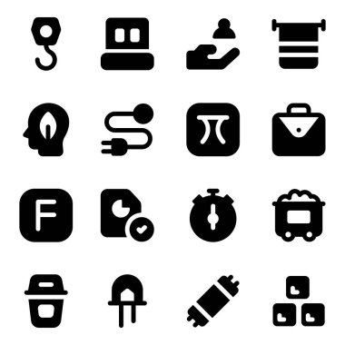 Basit tasarım web simgeleri kümesi 