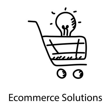 Alışveriş arabası ikon vektör illüstrasyonu