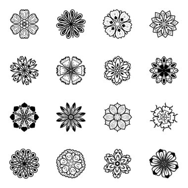 Web tasarımı için vektör simgeleri kümesi 