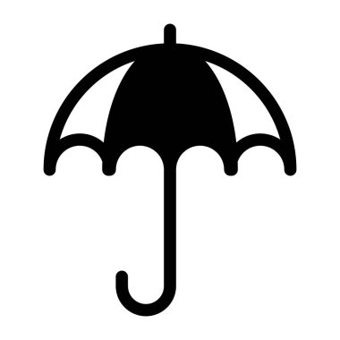 Şemsiye ikonu. vektör illüstrasyonu