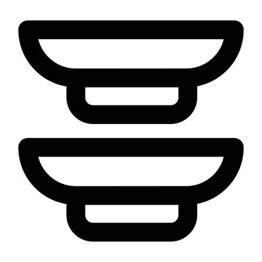 Küvet. Web simgesi basit tasarım