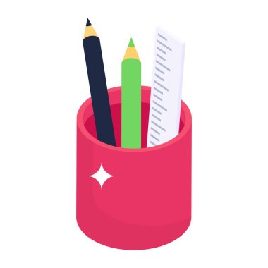 okul malzemeleri kalem ve silgi vektör çizimi tasarımı