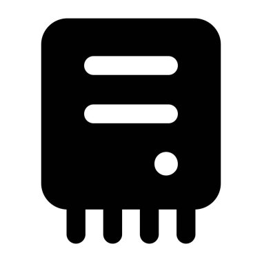 Şirin bir çizgi film simgesinin vektör çizimi