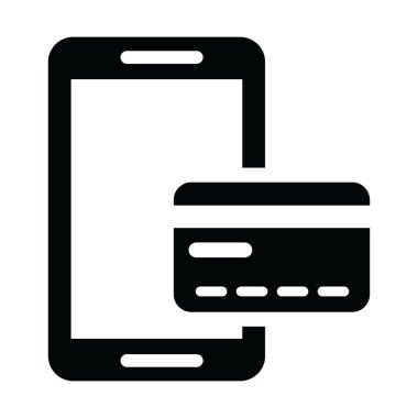 Kredi kartı ikonu vektör illüstrasyonu