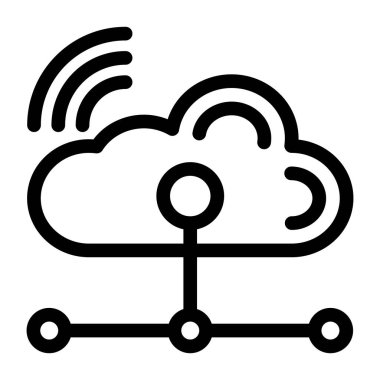 Bulut hesaplama. Web simgesi