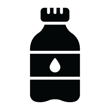 Şişe. Web simgesi basit illüstrasyon