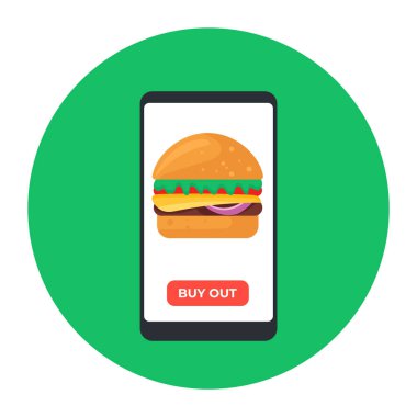 Hamburger ve hamburger vektör çizimi