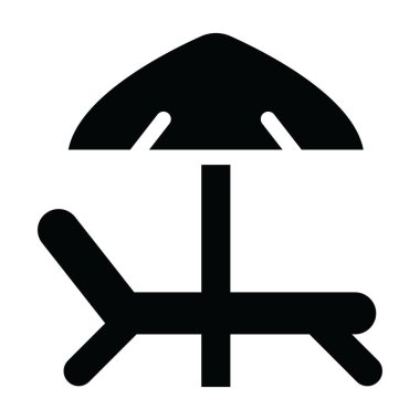 Çadır. Web simgesi basit illüstrasyon